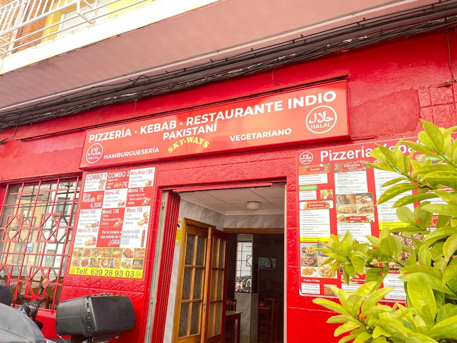 Pizzería Kebab Restaurante Indio Sky Ways